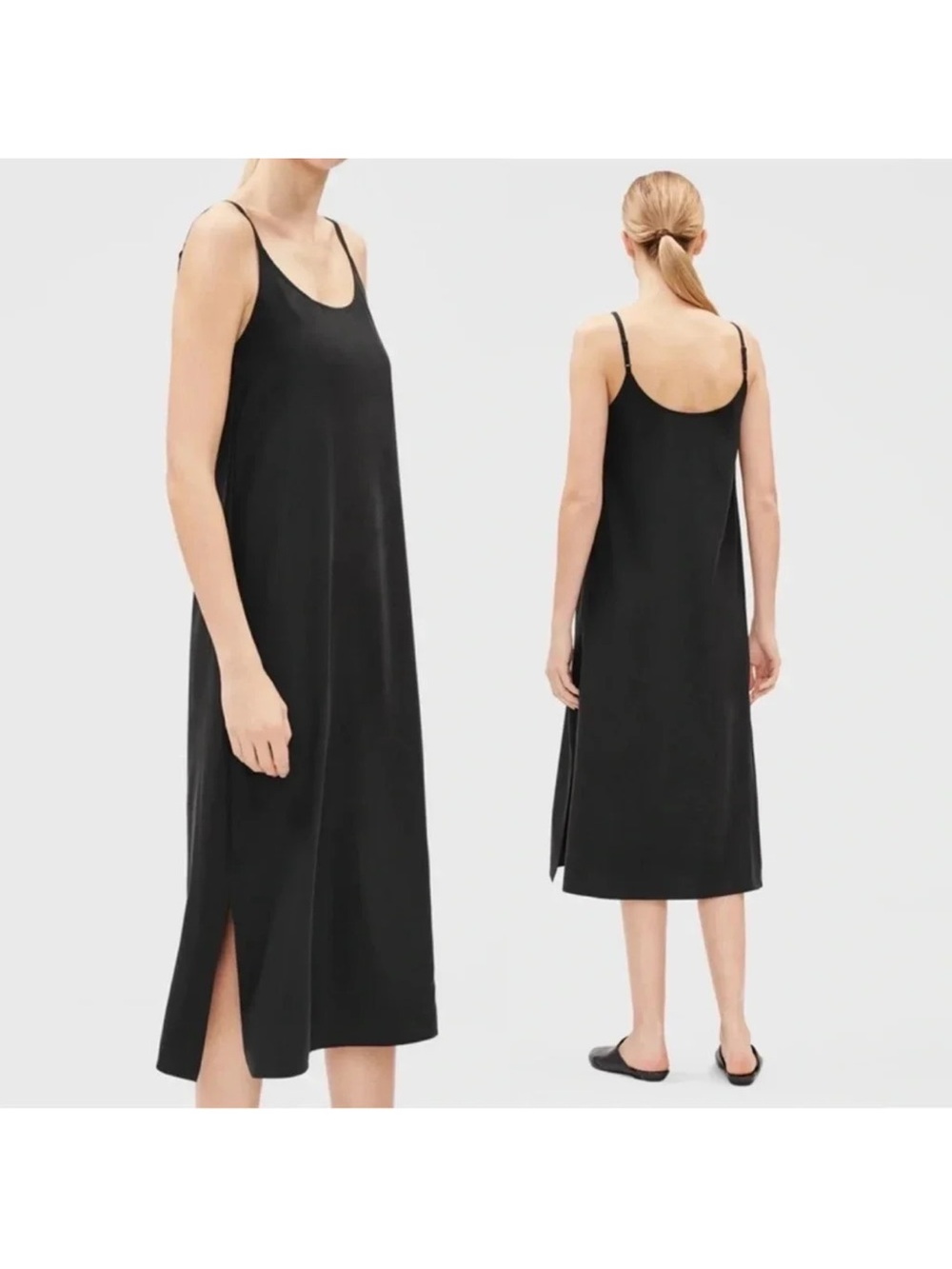 Eileen Fisher Cami Midi Dress Size S